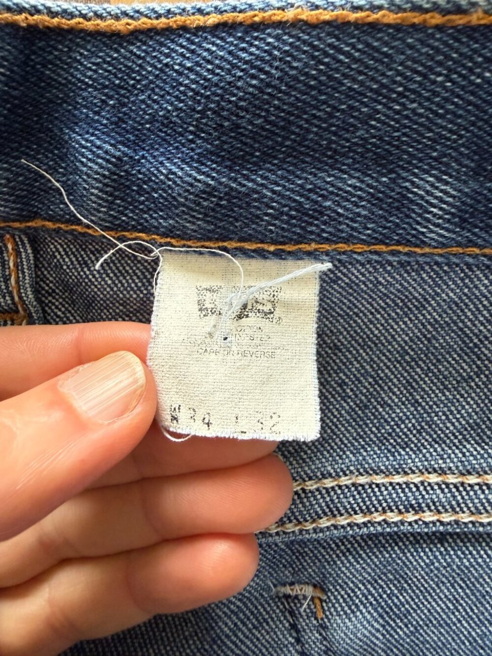 Vintage Levi's 517 Bootcut Jeans Black Tab | Dark Indigo | W34 Tagged (~32" ac) - Picture 3 of 4